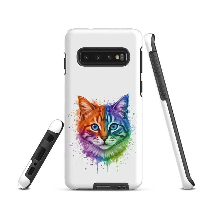Watercolor Splash Cat Face Tough Case for Samsung® product image (2)