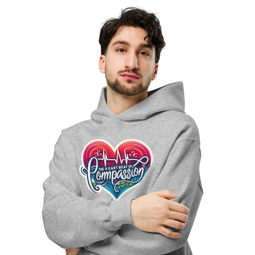 Compassion's Heartbeat Oversized Hoodie product image (36)