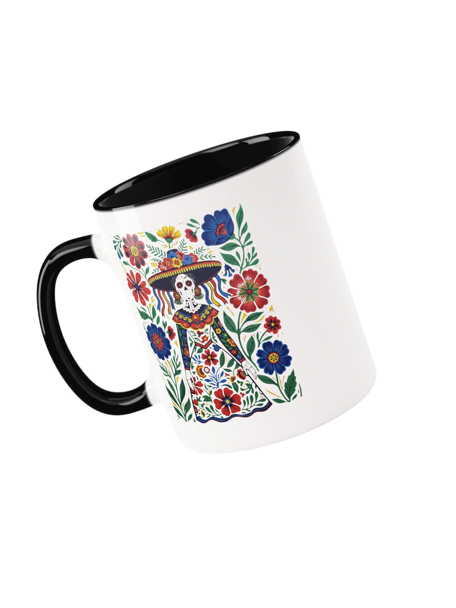 Day of the Dead Floral Skeleton Mug product image (49)