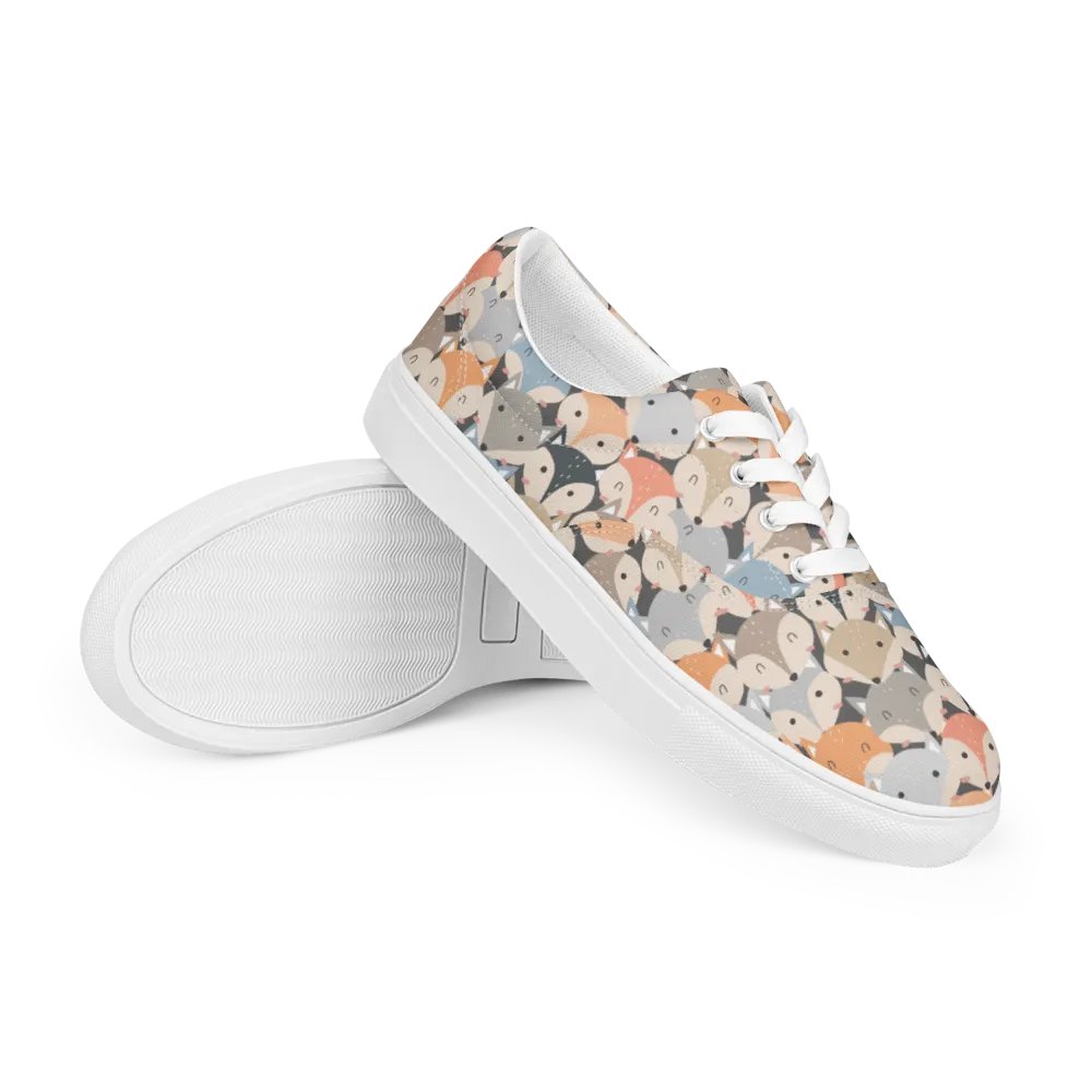 Kawaii Foxy Lace-Up Canvas Shoes product image (7)