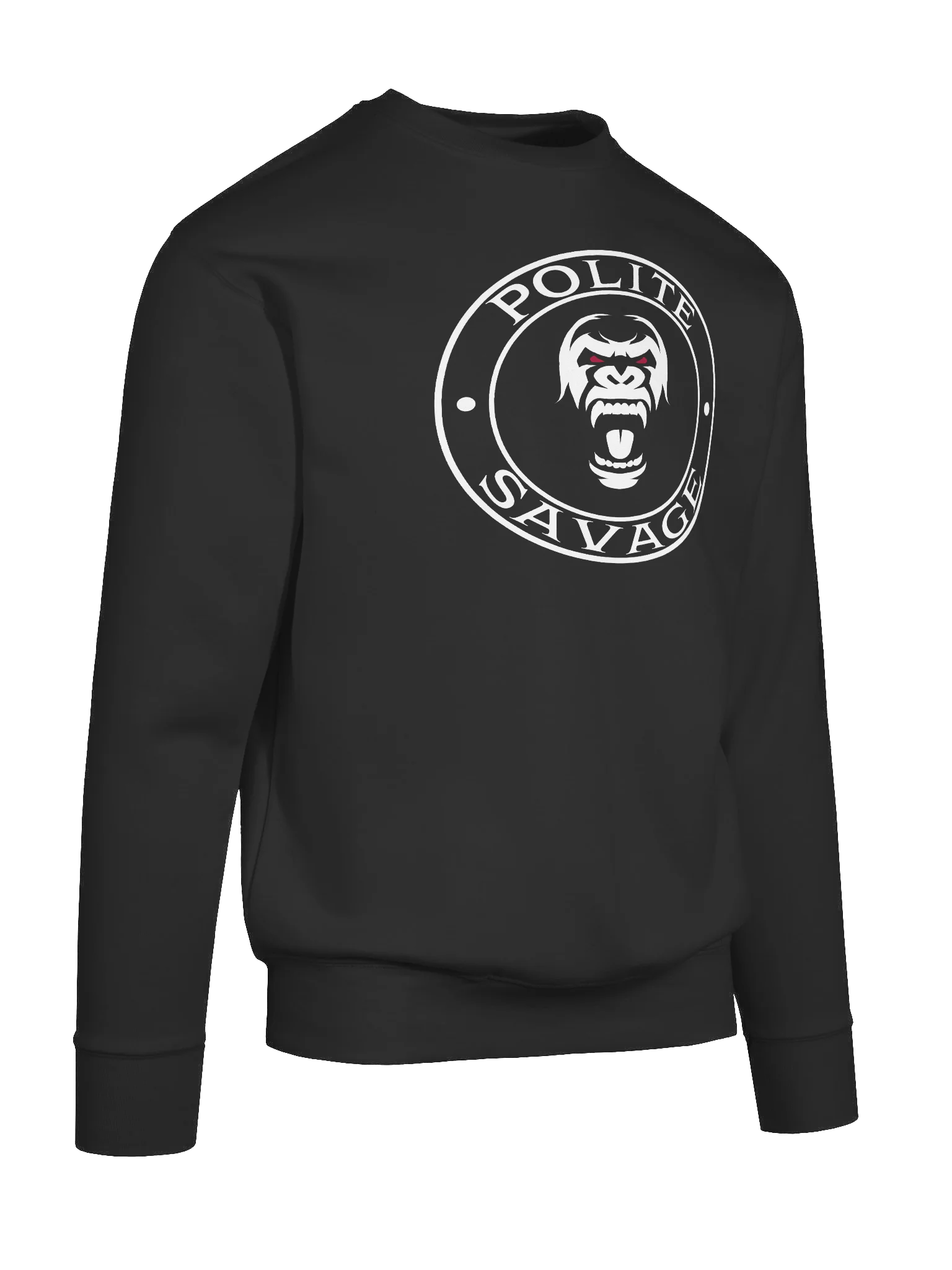 Mad Gorilla Logo- Polite Savage Crewneck Sweater product image (10)