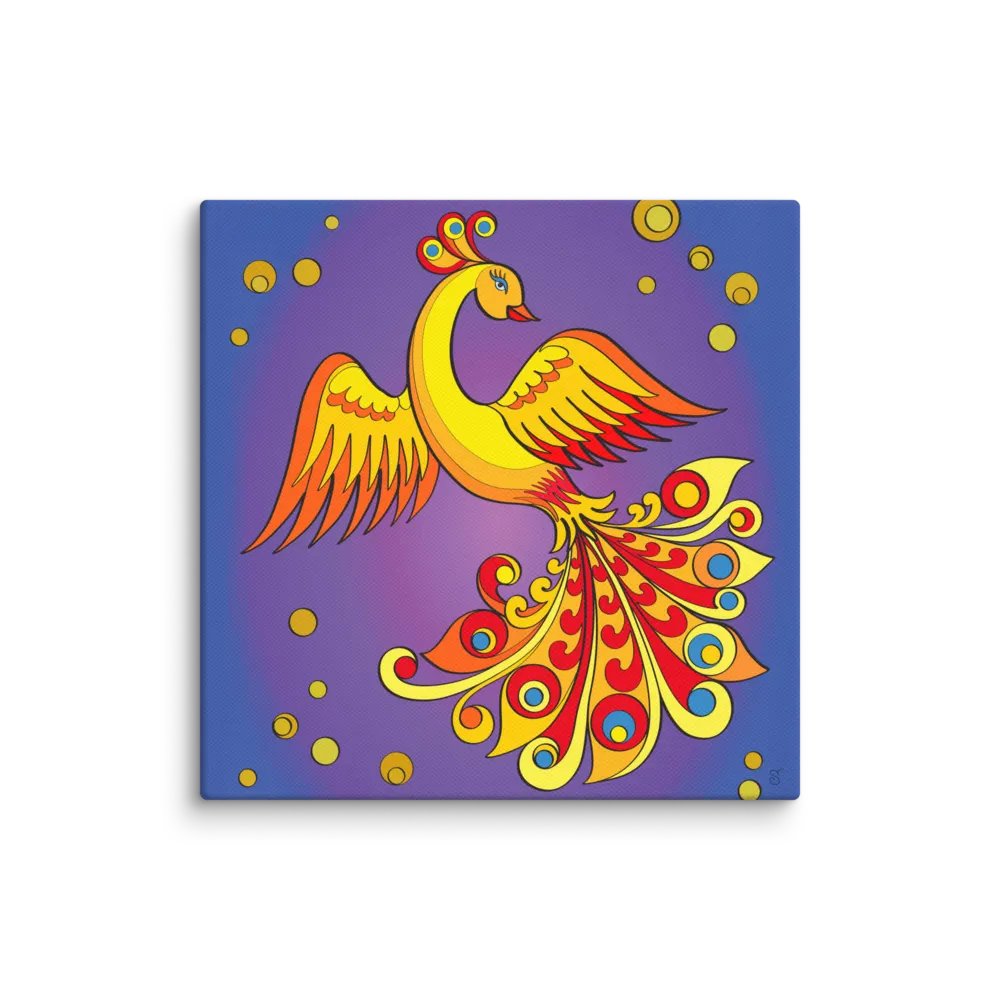 Vibrant Wings Canvas Art - Golden Bird product image (1)