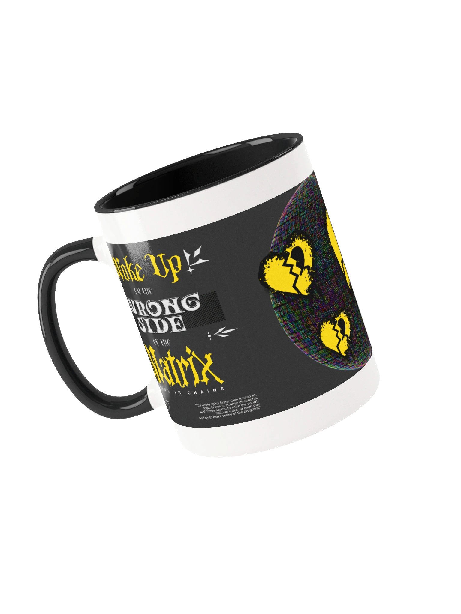 Wake Up on the Wrong Side of the Matrix Cyberpunk Coffee Mug product image (4)