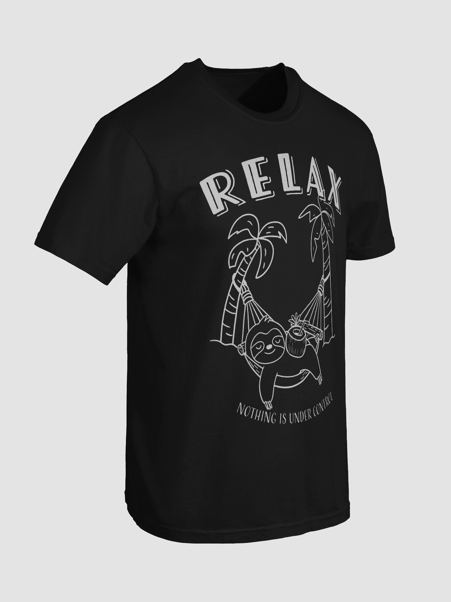 Men's Nothing is Under Control Sloth T-Shirt | Funny Relax Tee product image (8)