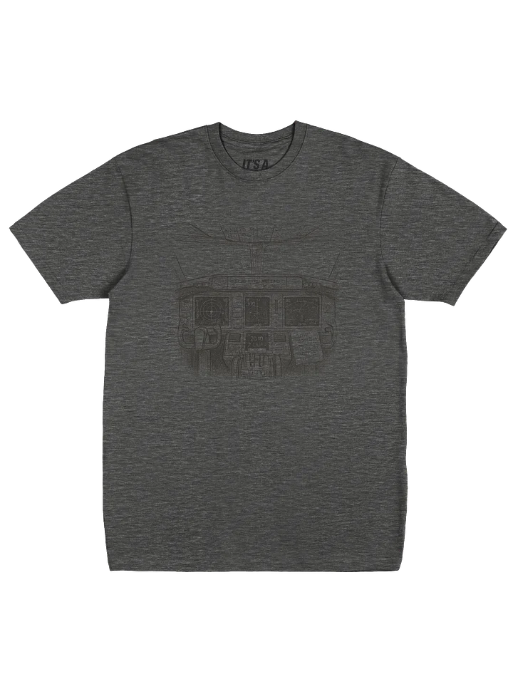 FLIGHT MODE- Washed Cockpit Tee (Charcoal Heather | Cotton Heritage Premium) product image (1)