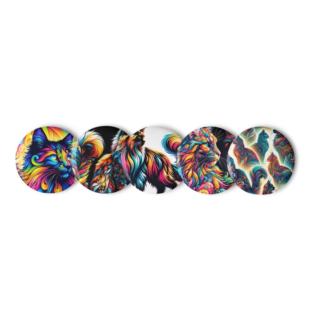 Set of Pin Buttons: Maine Coon product image (3)