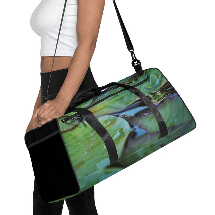 Travel bag - Frog under lily pad (Dark Design) product image (1)