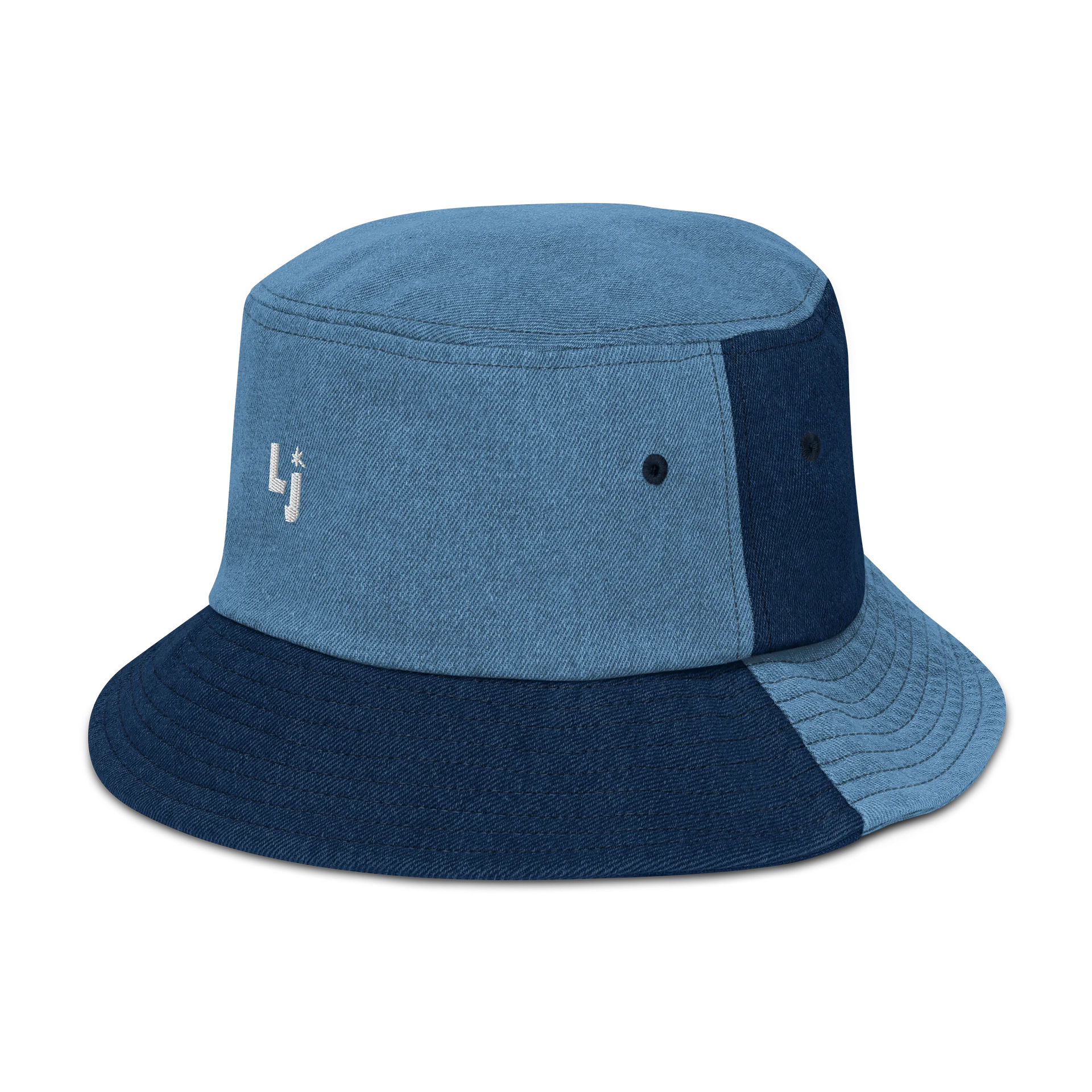 "Icon” Emroidered Denim Bucket Hat product image (4)