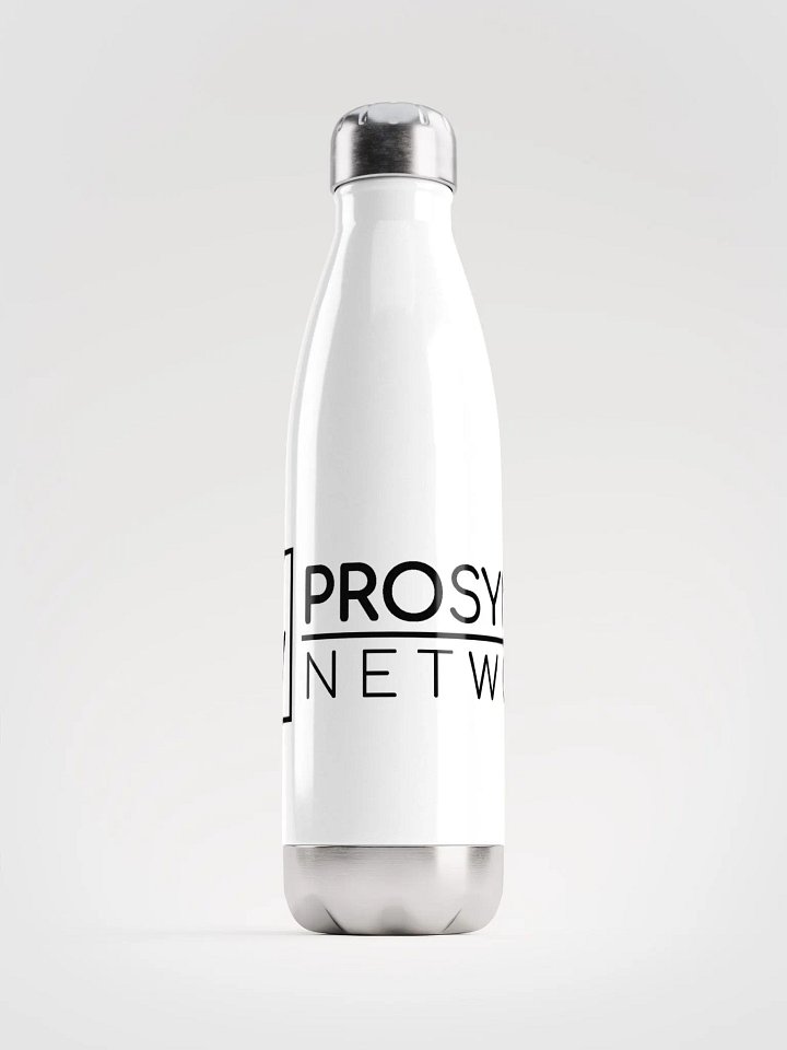 Pro SYnth Network Stainless Steel Water Bottle - White product image (1)