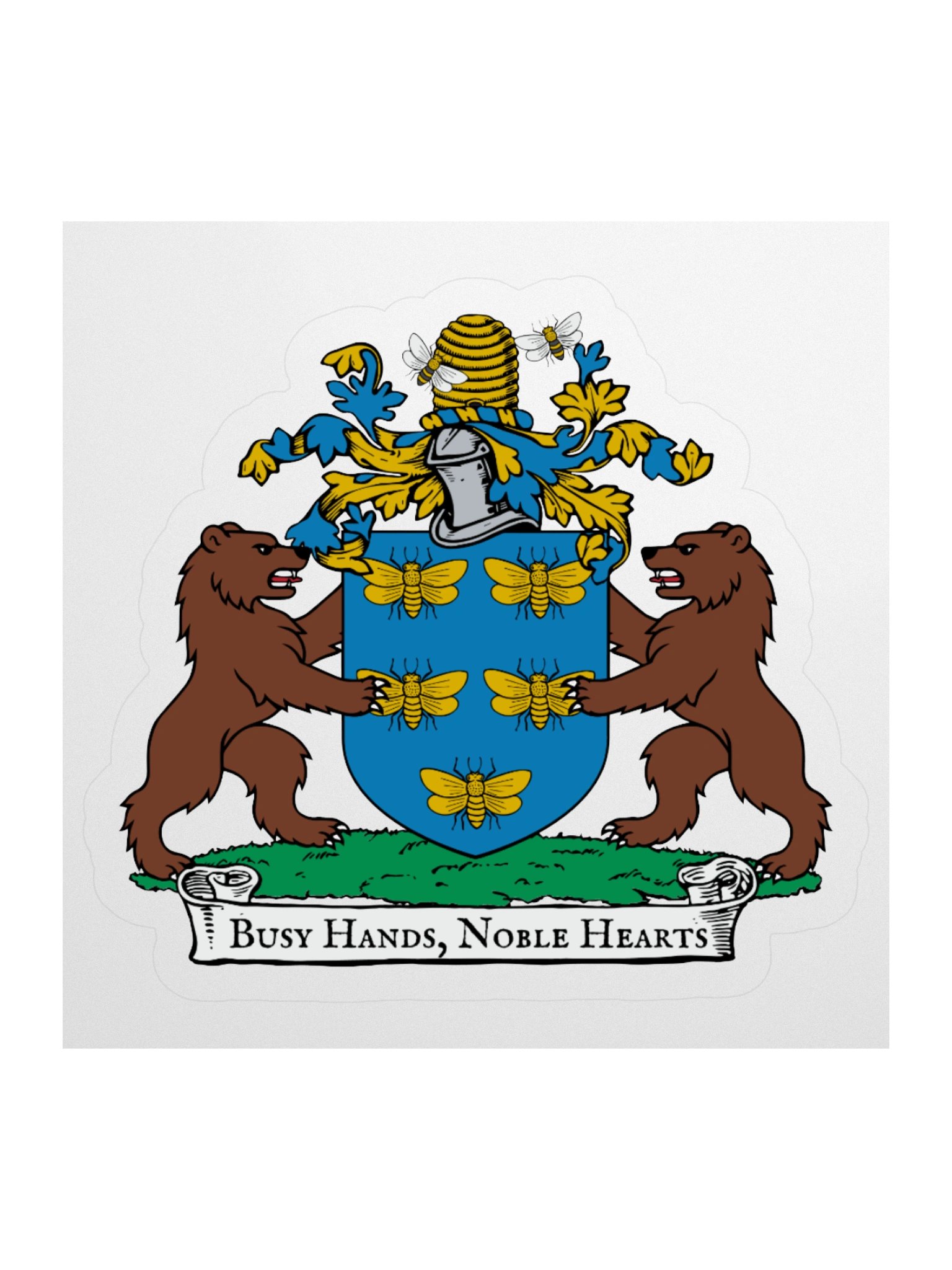 Busy Hands Noble Hearts Kiss Cut Sticker product image (2)