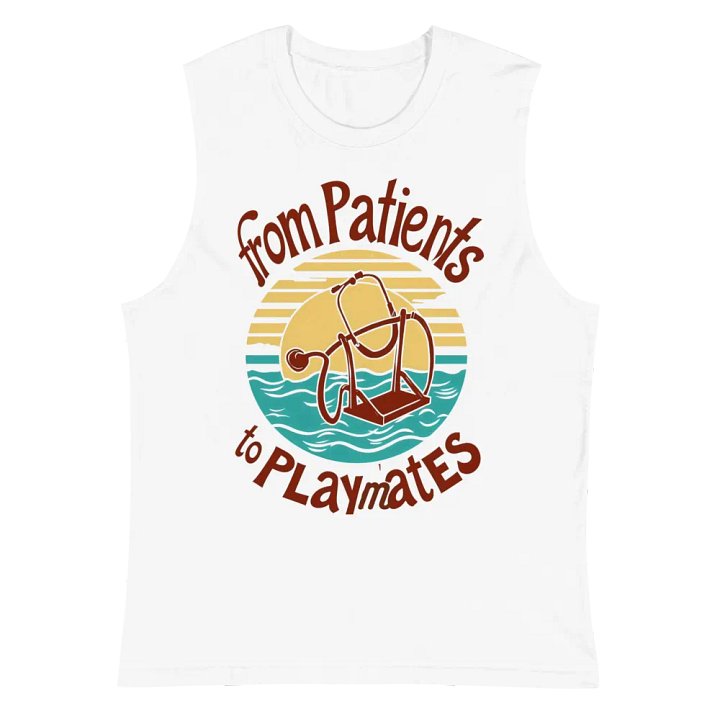 from patients to playmates, Playful Stethoscope Swing Muscle Tank product image (2)