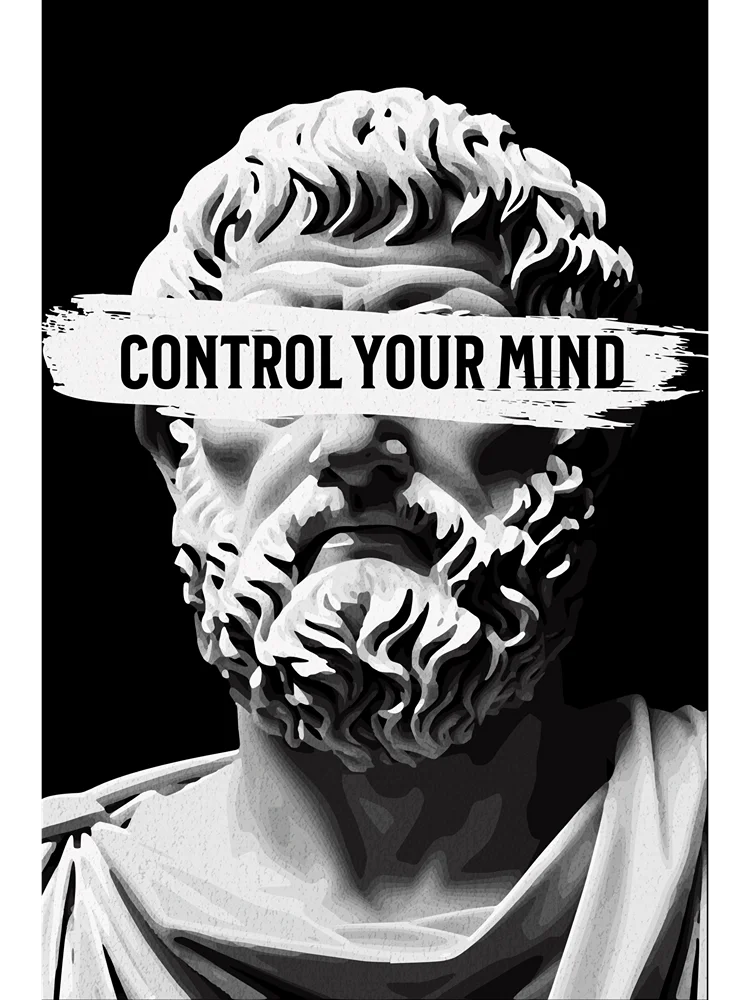 Control Your Mind Seneca Stoic Matte Paper Poster product image (1)