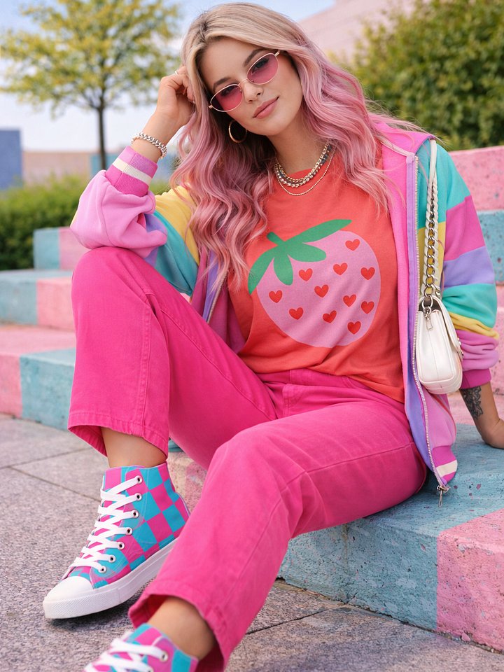 Candy Pop Checker High-Tops product image (1)