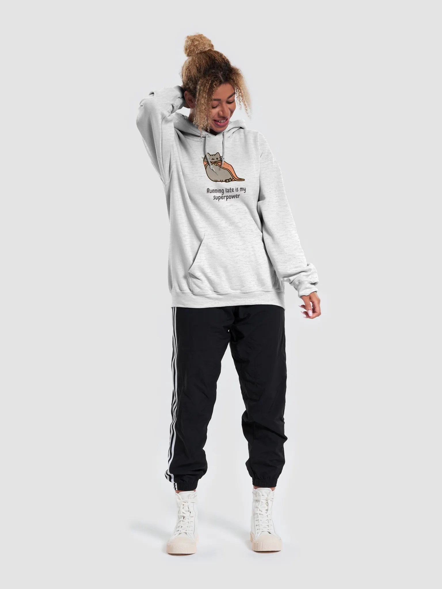 Meme Cartoon Cat Superpowered Hoodie product image (57)