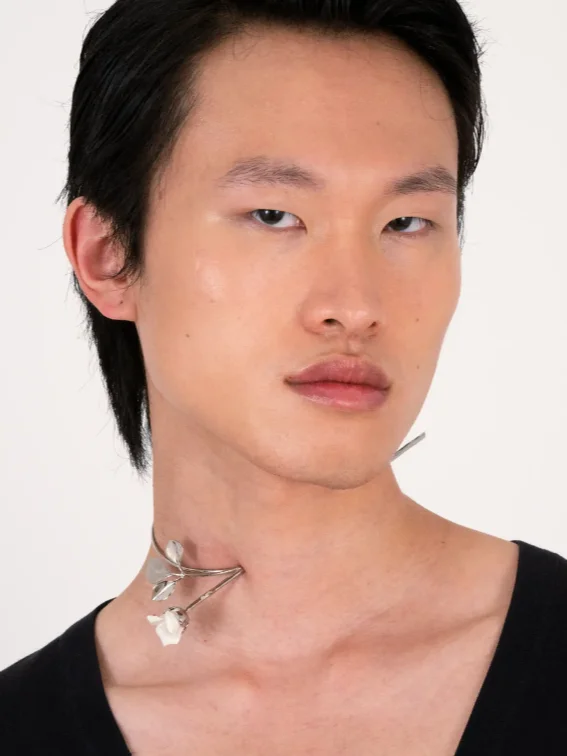Silver Rose Choker product image (3)
