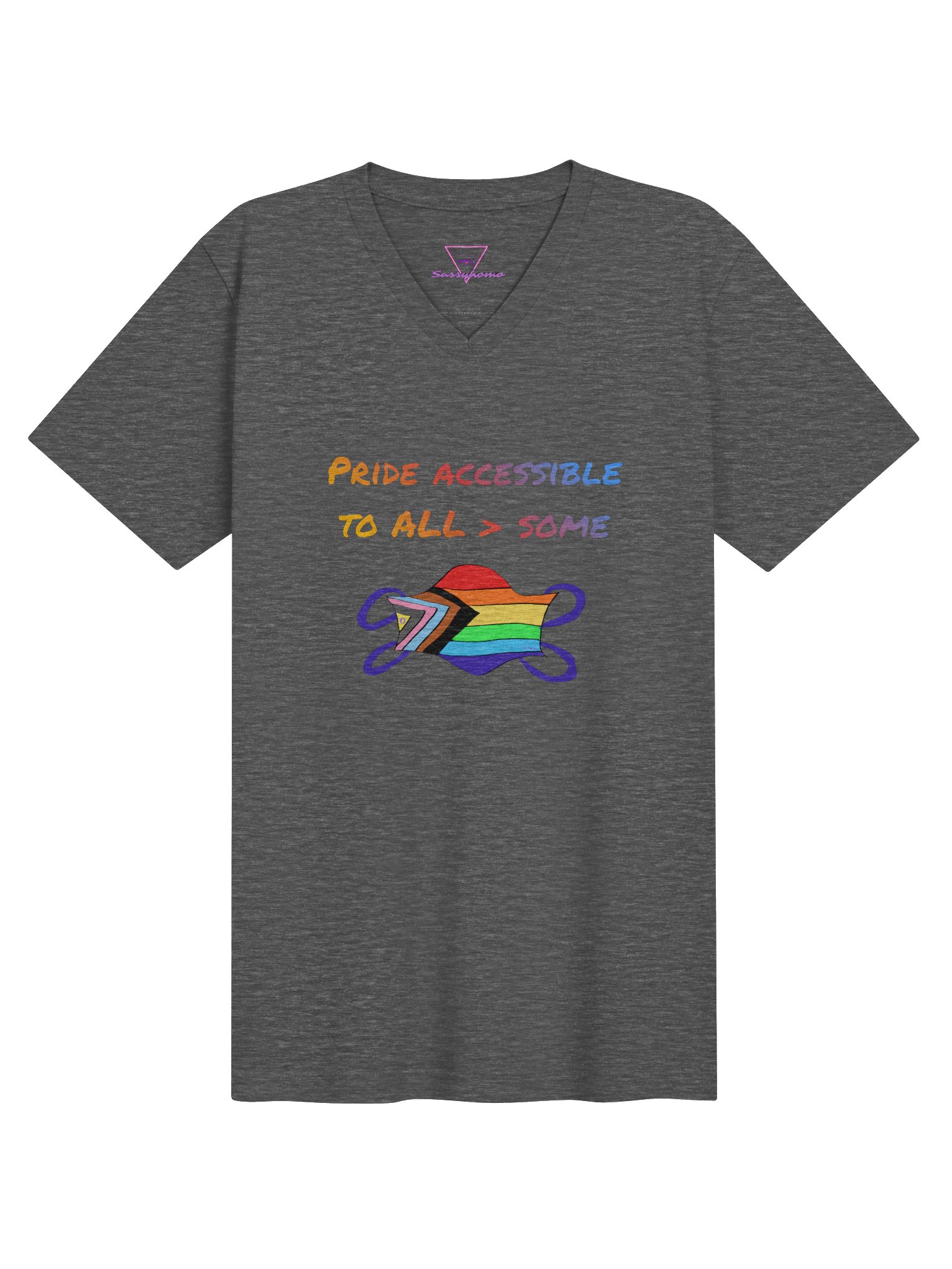 Pride Accessibile To All > Some V-neck tee product image (1)