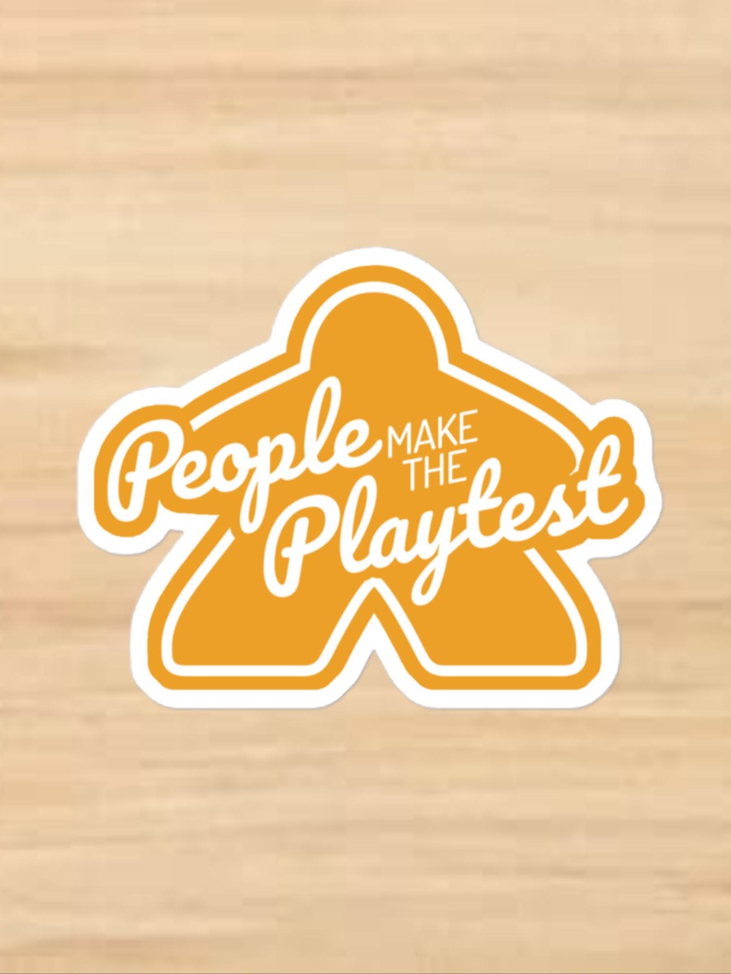Big Meeple Yellow PMTP Vinyl Sticker product image (1)
