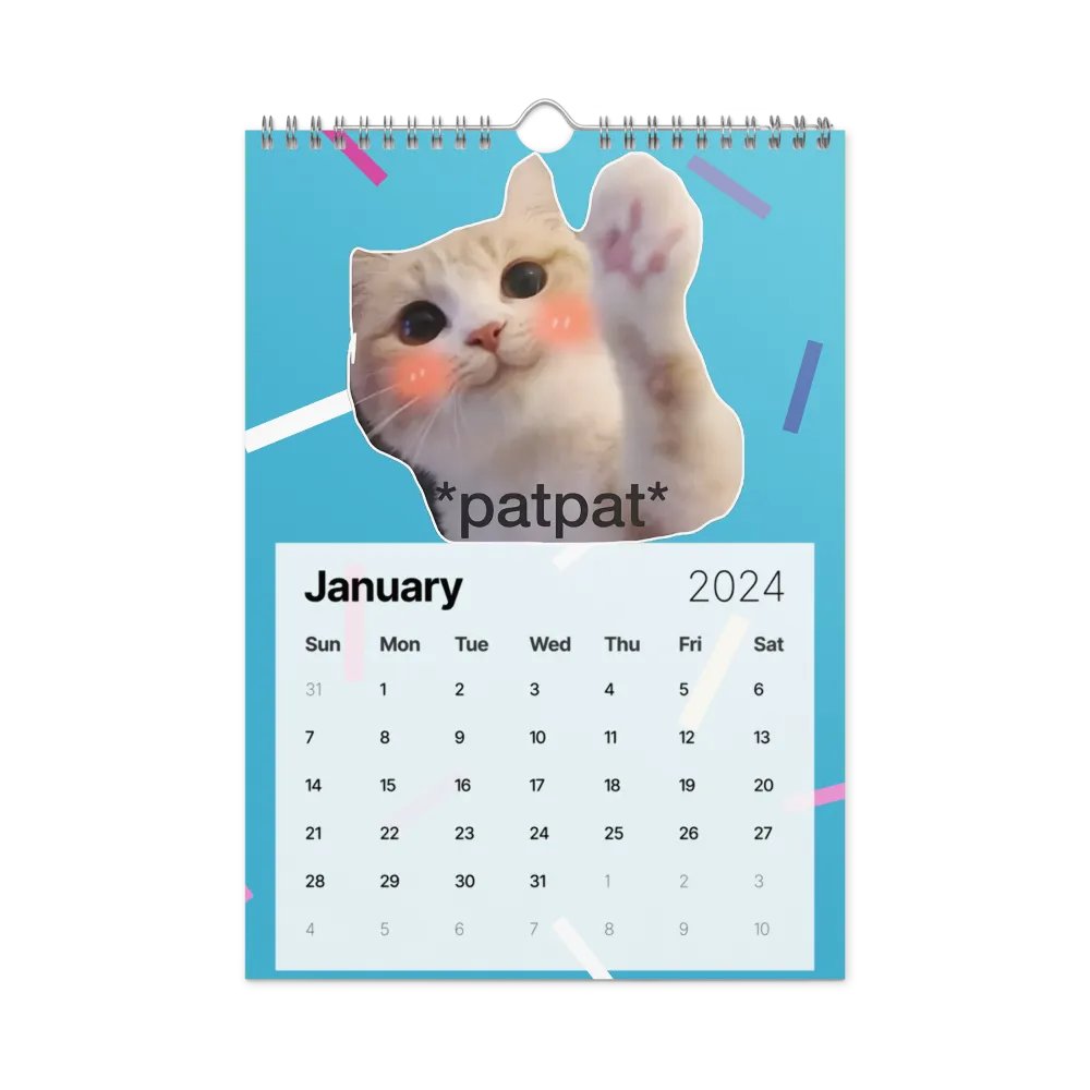 Wall Calendar (2024): Meme Cats product image (8)