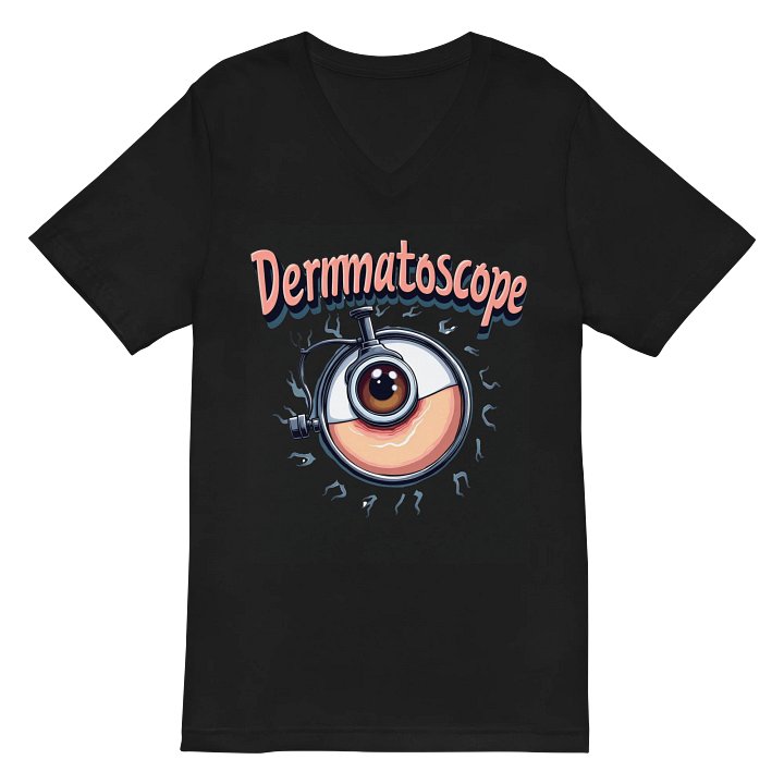 Eye-Catching Dermatoscope Illustrated V-Neck Tee product image (3)
