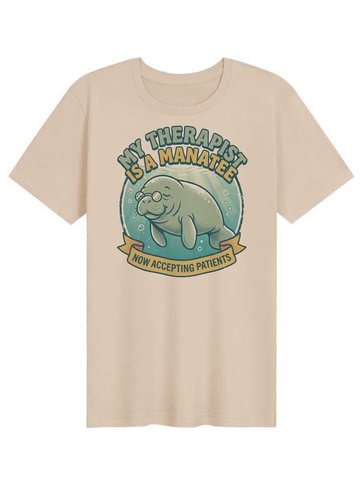 My Therapist Is a Manatee Tee product image (1)