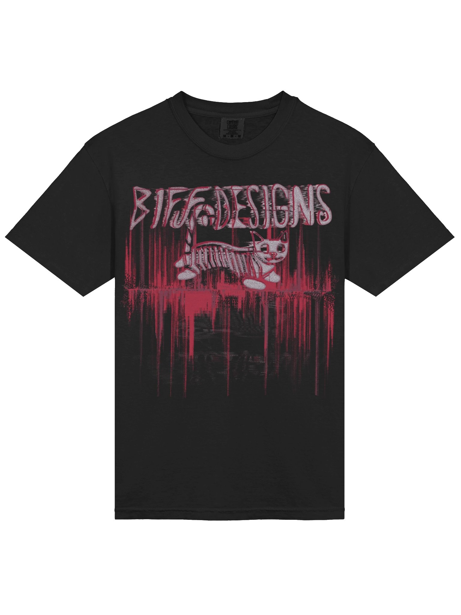 Biff Designs Bone Cat T-Shirt product image (3)