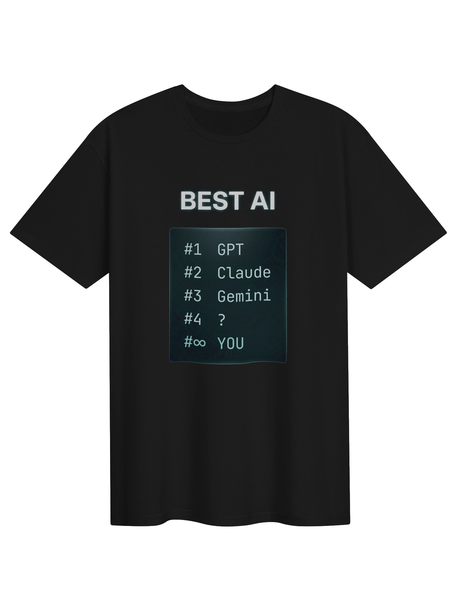 BEST AI | Minimal AI Leaderboard Meme T-Shirt product image (7)