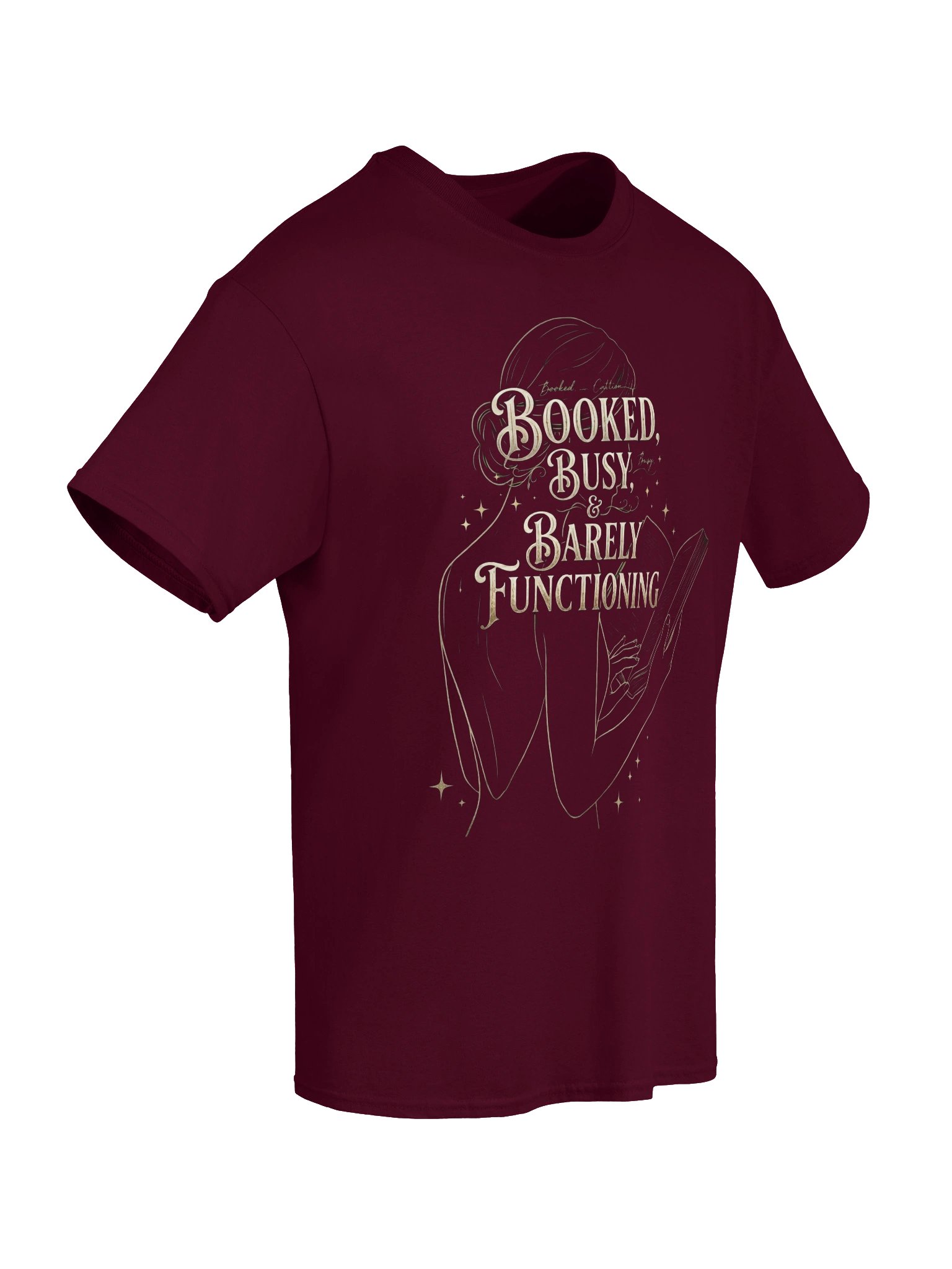 Booked, Busy, & Barely Functioning Comfort Tee | Dark Academia Edition product image (41)