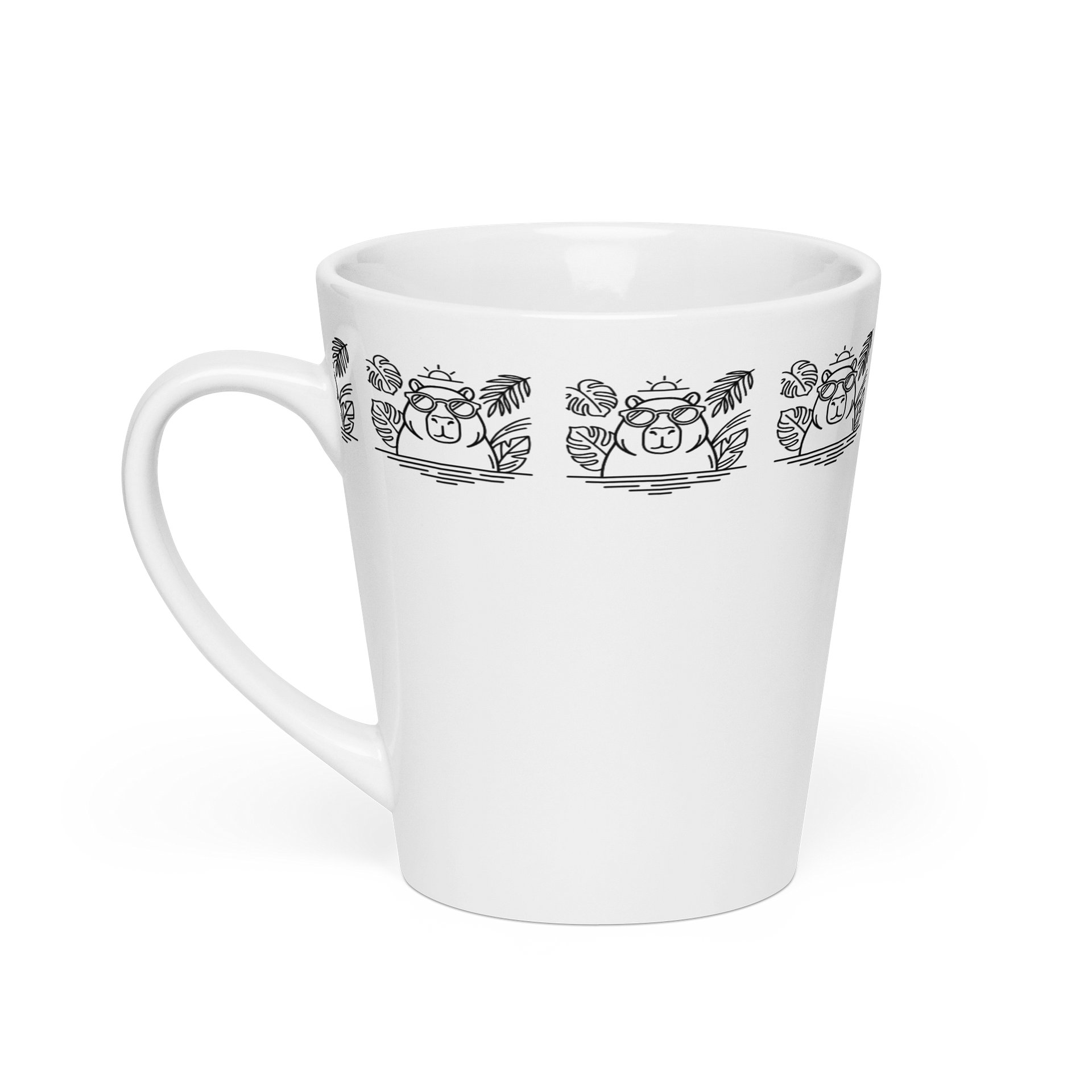 Timeless Minimalist Capybara Ceramic Mug, Brazil-Inspired 12 oz Quiet Tropics Edition product image (5)