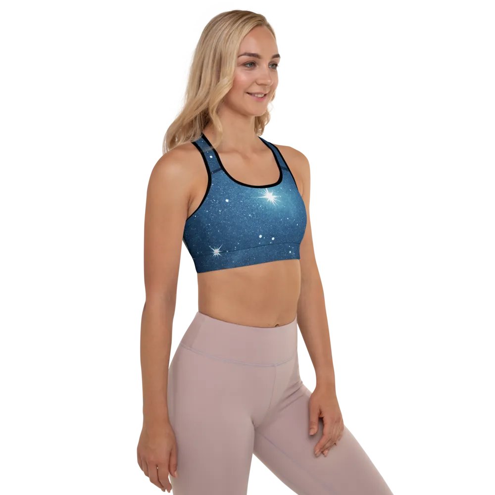 Starry Night Sky Padded Sports Bra product image (10)