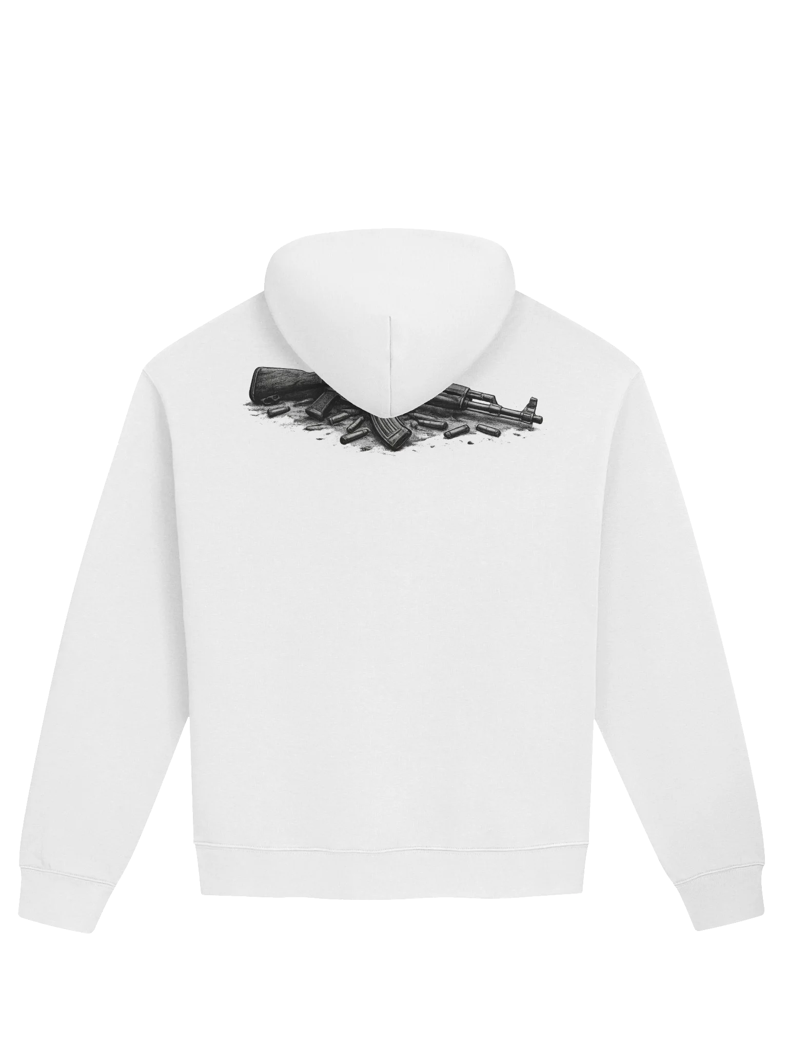 mama i'm a criminal premium hoodie white product image (2)