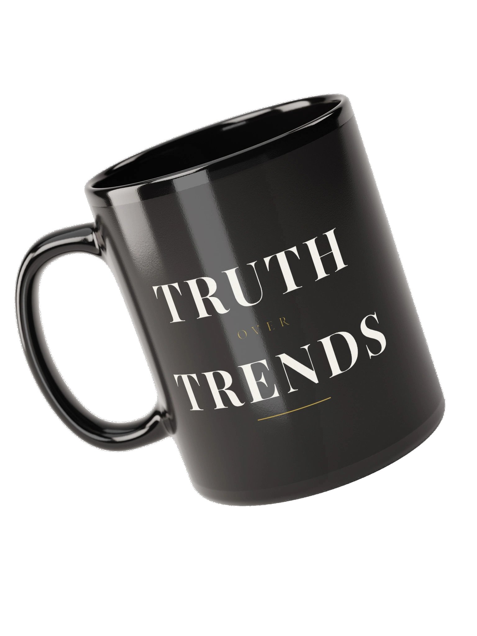 Truth Over Trends Black Ceramic Mug product image (5)
