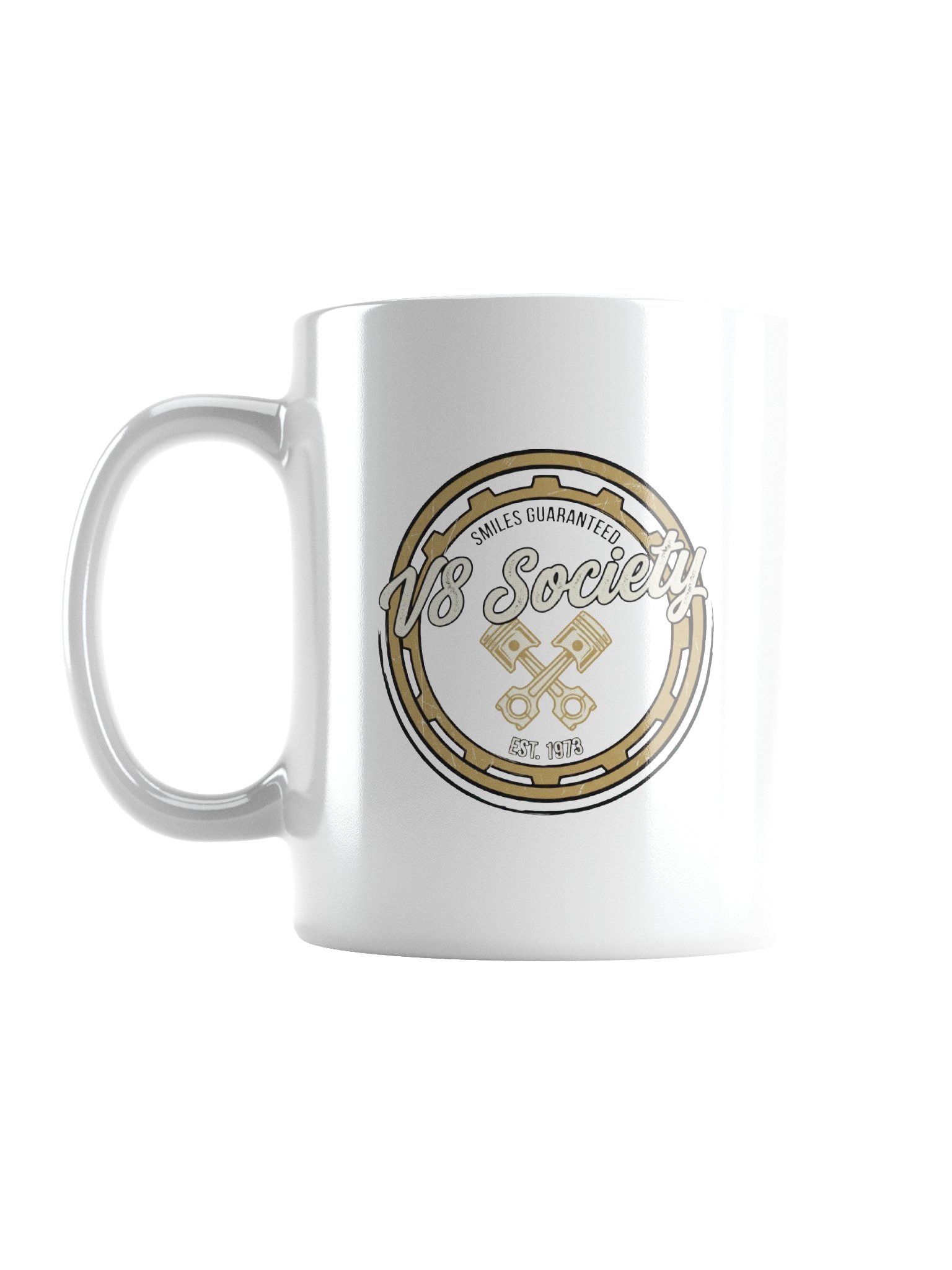 V8 Society Golden Engine Mug product image (2)