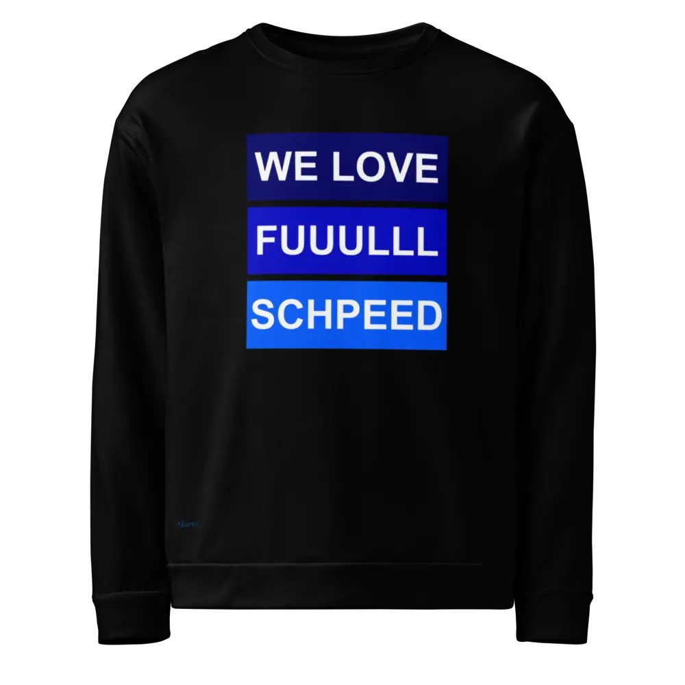 WE LOVE FULLSCHPEED BLUE Sweatshirt product image (1)