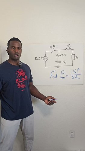 Thevenin's Example - Solve for Maximum Average Power 

Follow me on: 
YouTube: https://www.youtube.com/@ProfessorGovalla
Inst...