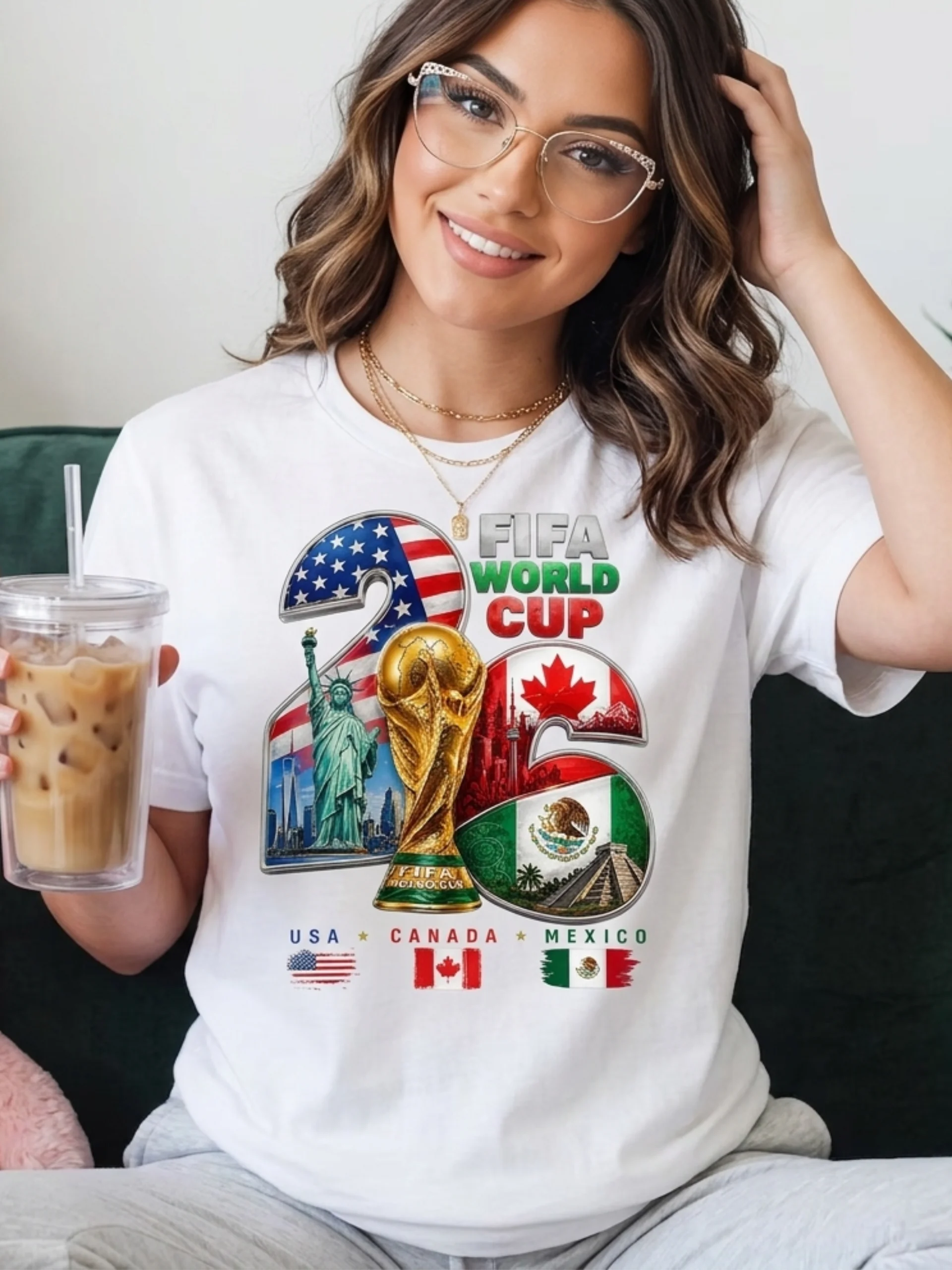 FIFA World Cup 2026 USA Canada Mexico Graphic Tee product image (31)