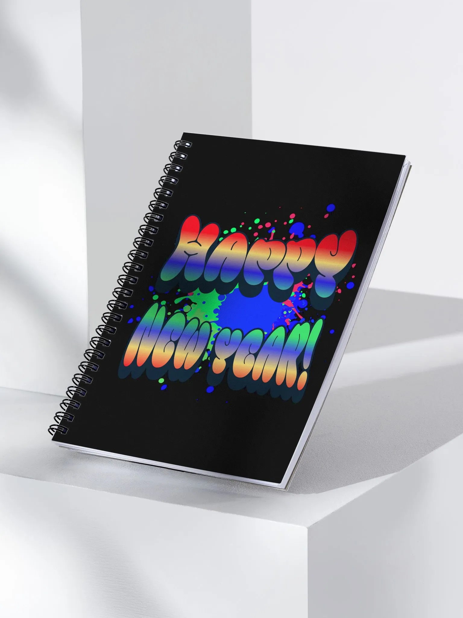 Happy New Years - Colorful Graffiti Design Spiral Notebook product image (3)