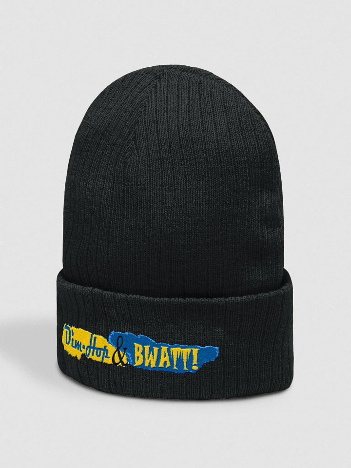 Dim-Hop & Bwatt Embroidered Ribbed Beanie product image (4)
