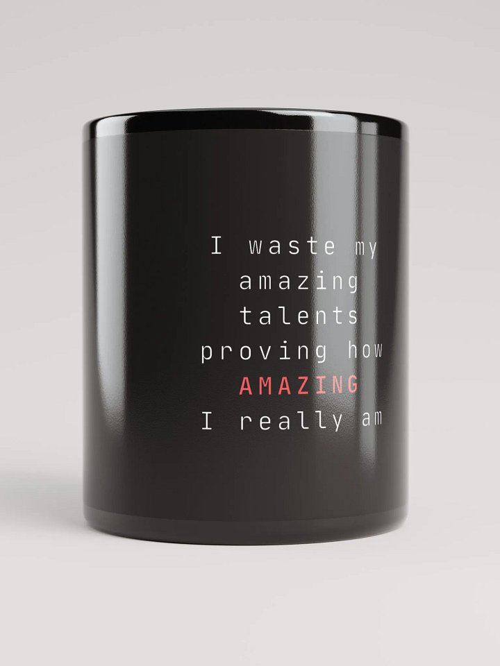 Amazing Talent Black Glossy Mug product image (1)