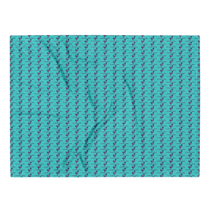 2026 Bronco Beach Bash OBX / Destination Bigfoot Bronco Collab Throw Blanket Dark Turquiose (Multiple Sizes Available) product image (2)