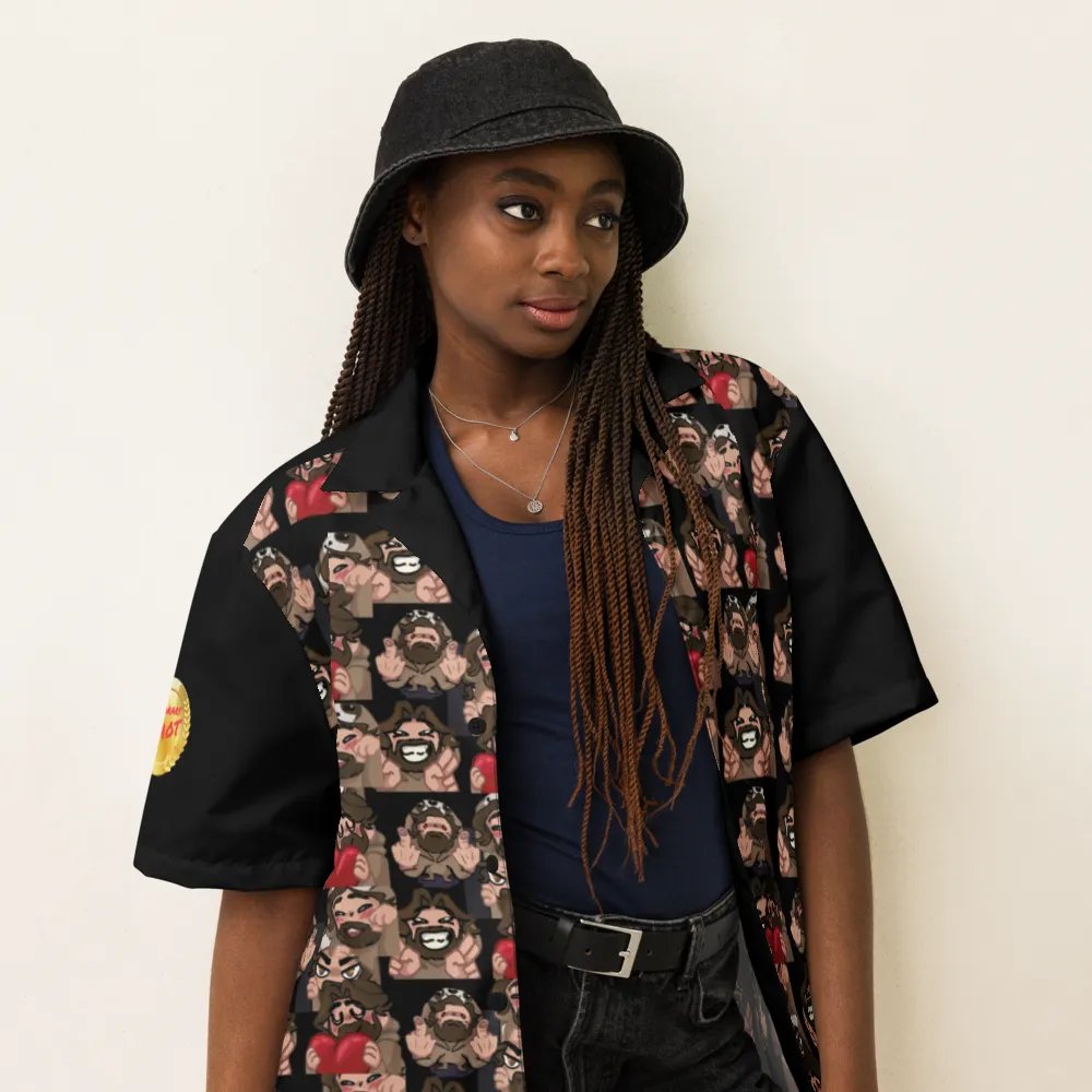 CWxGAMES – Emote All-Over Button-Up product image (6)