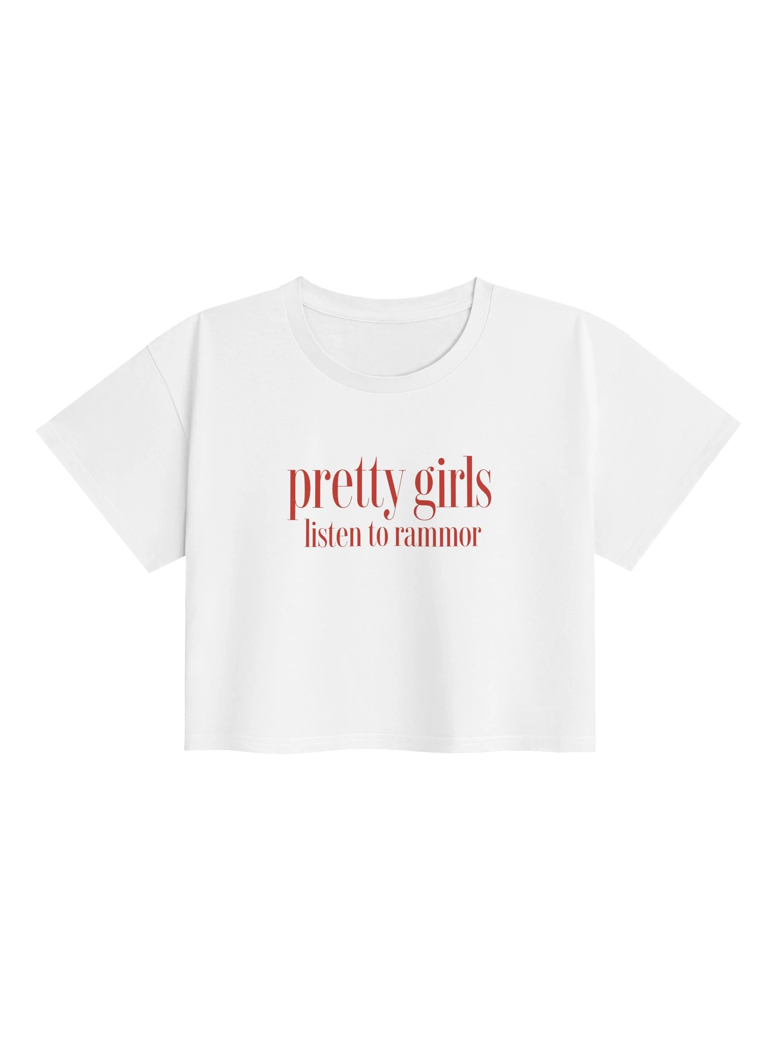 Pretty Girls Crop Top White / Black / Pink product image (2)
