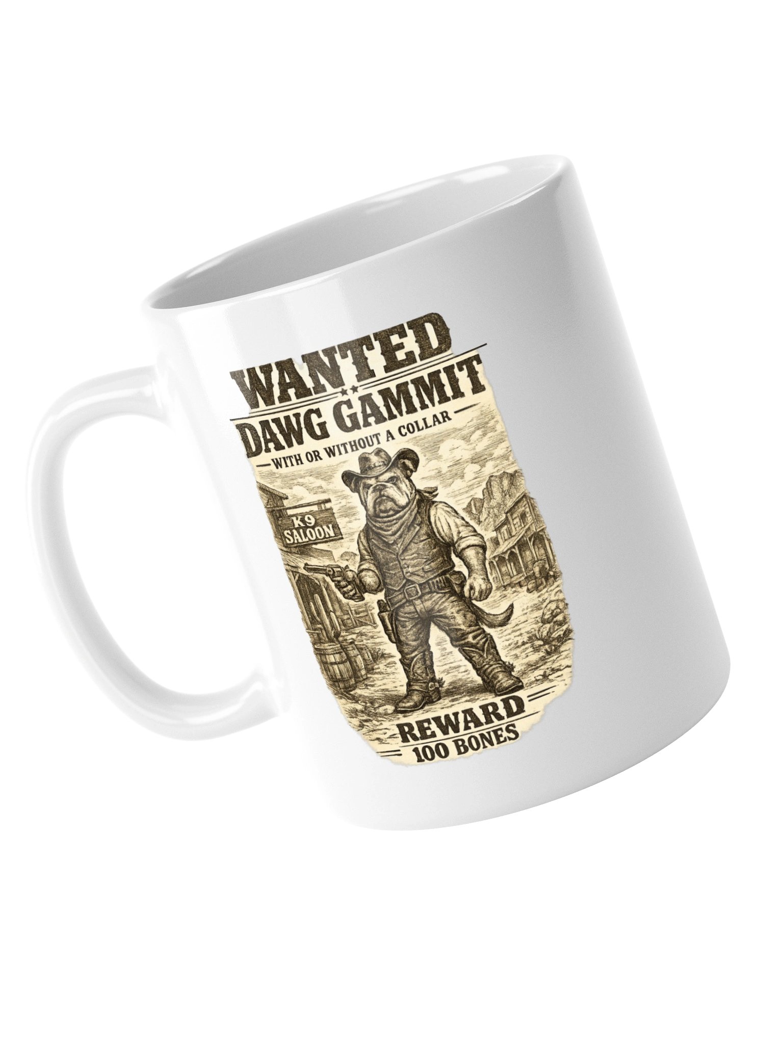 DAWG GAMMIT™ WANTED Bulldawg Mug product image (5)