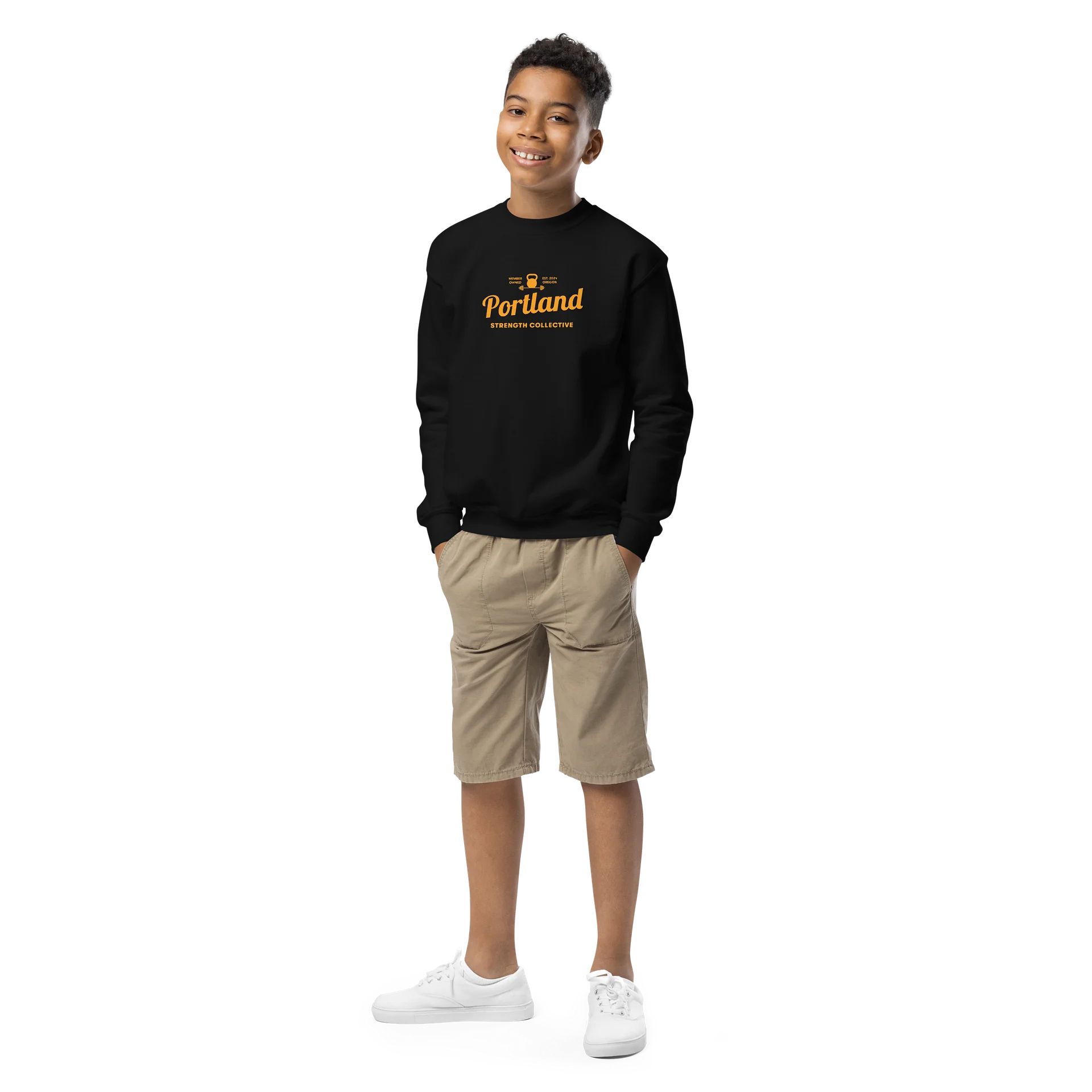Kids PSC "Say Cheese" Sweatshirt (Gold Logo) product image (1)