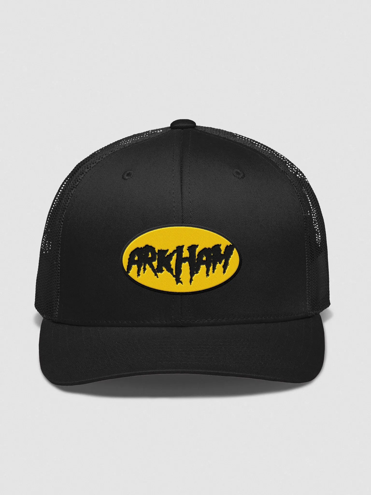QSHW ARKHAM EMBROIDERED LOGO RETRO TRUCKER HAT product image (1)