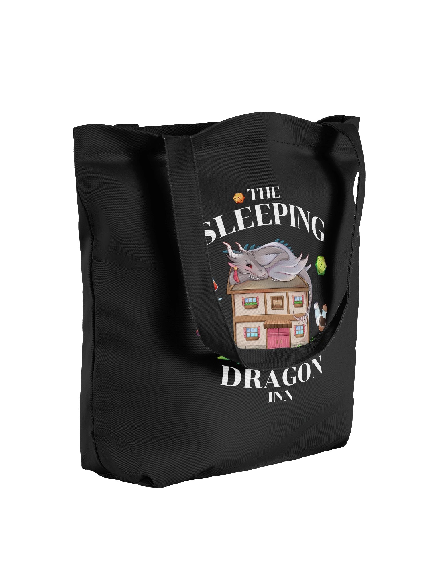 The Sleeping Dragon Inn Tote Bag [White Font] product image (4)