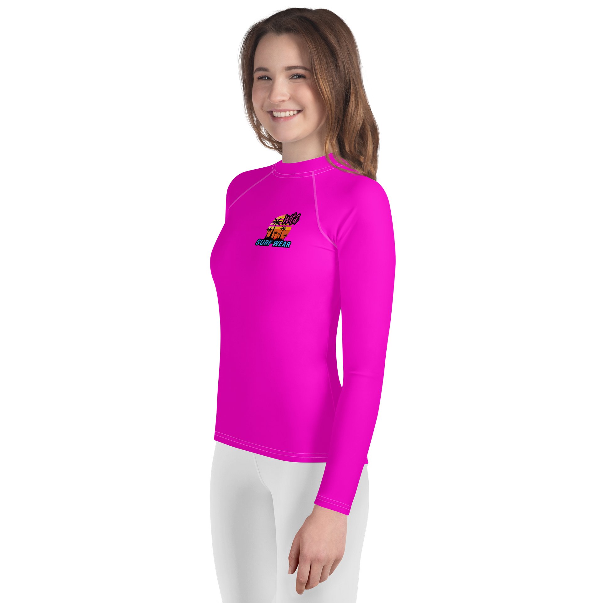 Wild Pink Neon Youth Rashguard product image (3)