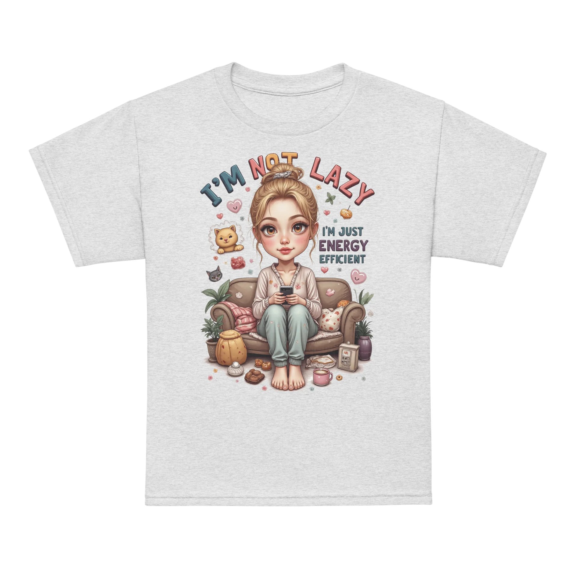 I'm Not Lazy I'm Energy Efficient Youth Tee product image (64)