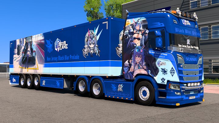 [ETS2] USS New Jersey (Black Blur Prelude) - Azur Lane [Combo Skin] product image (1)