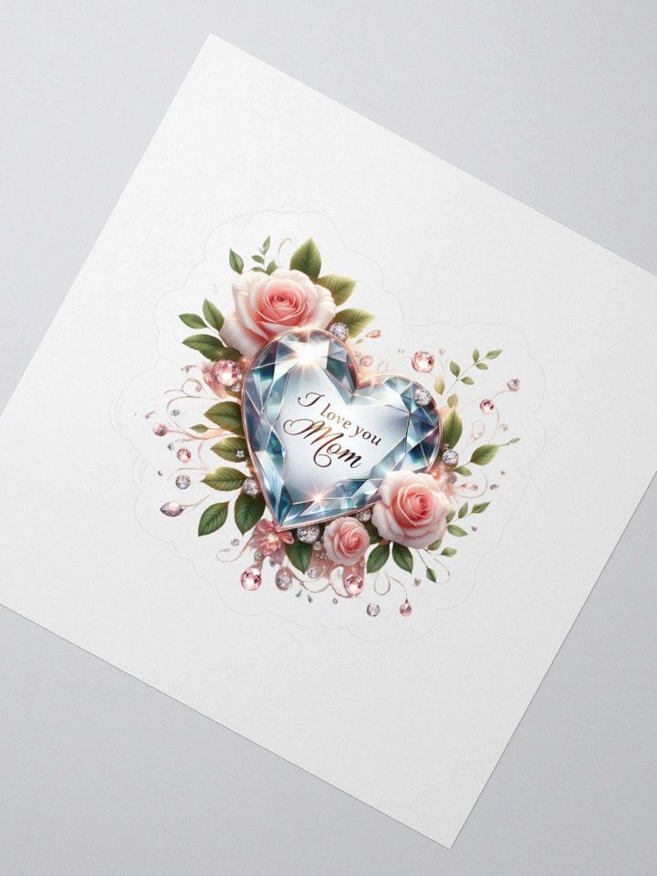 Mom's Love Diamond Kiss Cut Stickers product image (2)