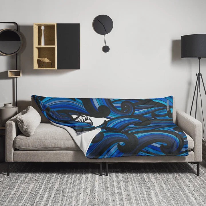 Lady Blue Blanket product image (1)